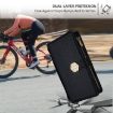 Vivo X200s 5G Black Crossbody Leather Phone Case - Cross Texture - 6