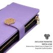 Vivo X200s 5G Crossbody Leather Phone Case - Purple, Cross Texture - 4