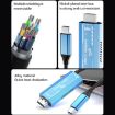 YCE-V286A Type-C to HDMI2.1 8K Adapter Cable - Blue - 9
