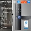 Z17 Tuya Smart WiFi Fingerprint Password Door Lock, 14.7cm, Black - 2