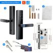 Z17 Tuya Smart WiFi Fingerprint Password Door Lock, 14.7cm, Black - 9