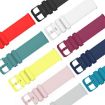 18mm xDfind Flat Cyan-blue Silicone Watch Band - Pure Color - 5