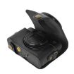 Canon PowerShot SX740 HS Leather Camera Case Bag with Strap (Black) - 4