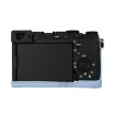 Sony Alpha 7C II Litchi Texture Blue PU Leather Camera Half Case - 4
