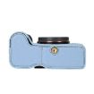 Sony Alpha 7C II Litchi Texture Blue PU Leather Camera Half Case - 5