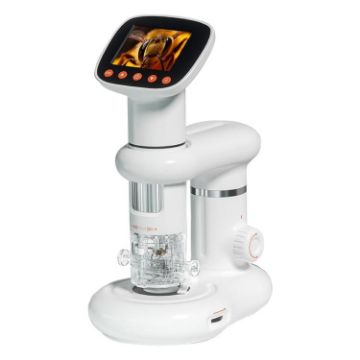 CM3 2.0" IPS Screen 1000X HD Digital Electron Microscope - White - 1