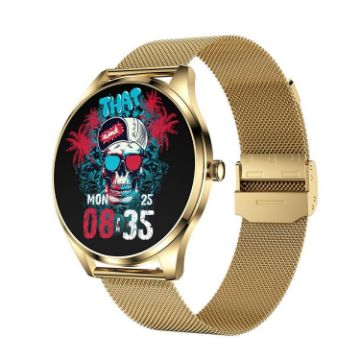 H77 Gold Smart Watch 1.43" AMOLED, IP67 Waterproof, BT Call Support - 1