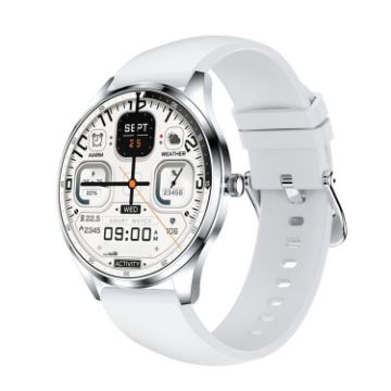 H77 1.43" AMOLED Smart Watch IP67 Waterproof with BT Call - White - 1