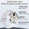 H77 1.43" AMOLED Smart Watch IP67 Waterproof with BT Call - Blue - 7