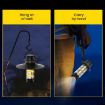 KXK-818 Black Outdoor Emergency Lamp - Portable Camping Tent Lantern - 7