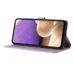 OPPO A5 5G Purple Triangles Embossed Leather Phone Case Global - 5