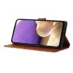 OPPO Reno14 5G Global Triangles Embossed Leather Case Brown - 5