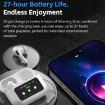 WK WS-26 Liton Series ANC+ENC Wireless Earbuds with Smart Screen - White - 8