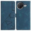 Xiaomi Poco F7 Pro/Ultra Blue Triangles Embossed Leather Phone Case - 1