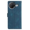 Xiaomi Poco F7 Pro/Ultra Blue Triangles Embossed Leather Phone Case - 3