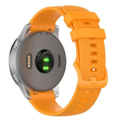 18mm Orange Silicone Watch Band for Garmin Venu 2S/Move 3S/Active S - 1