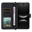 Huawei nova 14 Ultra 5G Leather Phone Case with 6 Card Slots & Strap (Black) - 4