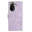 Redmi A5 4G Purple Leather Phone Case - Triangles Embossed 173.3mm - 3