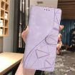Redmi A5 4G Purple Leather Phone Case - Triangles Embossed 173.3mm - 7
