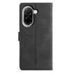 Redmi A5 4G 173.3mm Black Triangles Embossed Leather Phone Case - 3