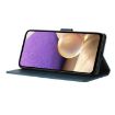Redmi K80/K80 Pro Blue Triangles Embossed Leather Phone Case - 5