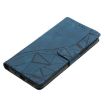Redmi K80/K80 Pro Blue Triangles Embossed Leather Phone Case - 6