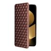 Huawei Pura 80 Ultra 5G Brown Flip Leather Phone Case with Grid Texture - 2