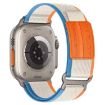 Apple Watch Band 46/49/45/44mm xDfind Metal Buckle Nylon Braided Orange - 1