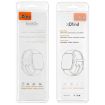 Apple Watch Band 42/41/40/38mm xDfind Metal Buckle Nylon Loop Red Grey - 9