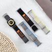 Apple Watch Band 42/41/40/38mm xDfind Metal Buckle Nylon Loop Green Grey - 6