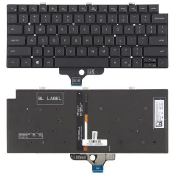 Dell Latitude 5320 7320 Backlit Laptop Keyboard - US Version, Black - 1