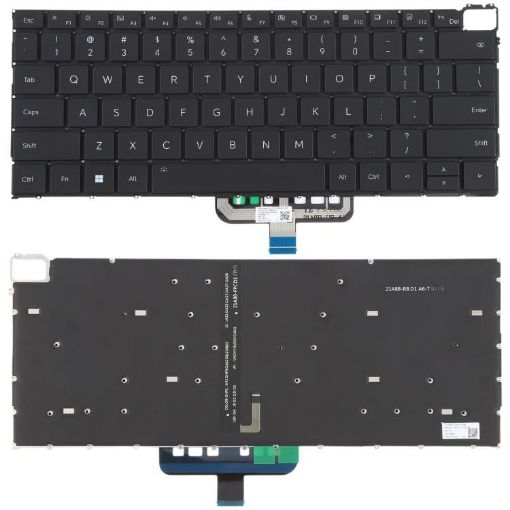 Backlit Laptop Keyboard for Honor MagicBook 21/22 HGE-W56 Black - 1