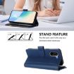 OnePlus Ace 5 Racing Leather Case - 9 Card Slots, Magnetic Closure, Dark Blue - 4