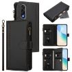 OnePlus Ace 5 Ultra Leather Case - Magnetic Closure, 9 Card Slots, Black - 1