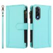 OnePlus Ace 5 Ultra Mint Green Leather Case with 9 Card Slots & Strap - 2