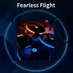 DJI Flip CQT Drone Luminous Fuselage Stickers - Red Blue Light Up - 3