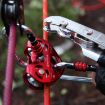 XINDA XD-Q9676 Outdoor Double Axle Pulley, Black - Slip Rope Transport - 6