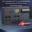 12V/24V to 220V Car Inverter Socket Fast Charger with Digital Display - 4