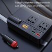 12V/24V to 220V Car Inverter Socket Fast Charger with Digital Display - 6