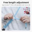 BRDRC Sport Camera Lanyard 1/4" Screw Anti-Lost Crossbody (Black/Gray) - 8