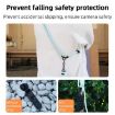 BRDRC Sport Camera Lanyard 1/4" Screw Anti-Lost Crossbody Rope Blue - 8