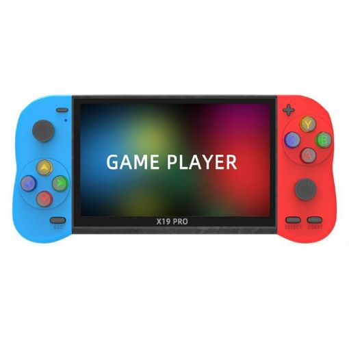 X19 Pro 5.1" Handheld Game Console with AV TV Output & 8G Card (Blue+Red) - 1