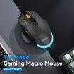 MKESPN W601 Silent Wireless Gaming Mouse, 12800DPI, Tri-mode, White - 6