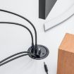 USB-C & USB 3.0 Desk Grommet Hub Dock Station with 3.5mm, 1.2m Cable - 3