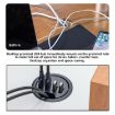 USB-C & USB 3.0 Desk Grommet Hub Dock Station with 3.5mm, 1.2m Cable - 4