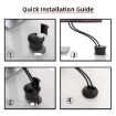 USB-C & USB 3.0 Desk Grommet Hub Dock Station with 3.5mm, 1.2m Cable - 6