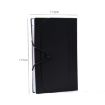 A6 Expanding File Organizer with 7 Pockets - Black Cover, Natural Inner - 6