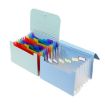 A6 Expanding File Organizer with 7 Pockets, Purple Cover, Natural Inner - 3