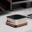MAC Mini M4 Beech Wooden Desktop Bracket Base Heat Dissipation Rack - 9