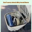 E-bike Basket Beige Sunscreen Cover Rainproof Hanging Storage Bag - 6